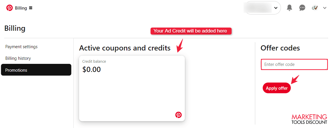 How To Claim Pinterest Ads Credit