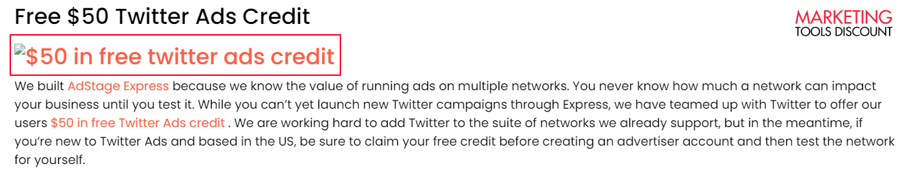 X Ads Credit with Quick-Start