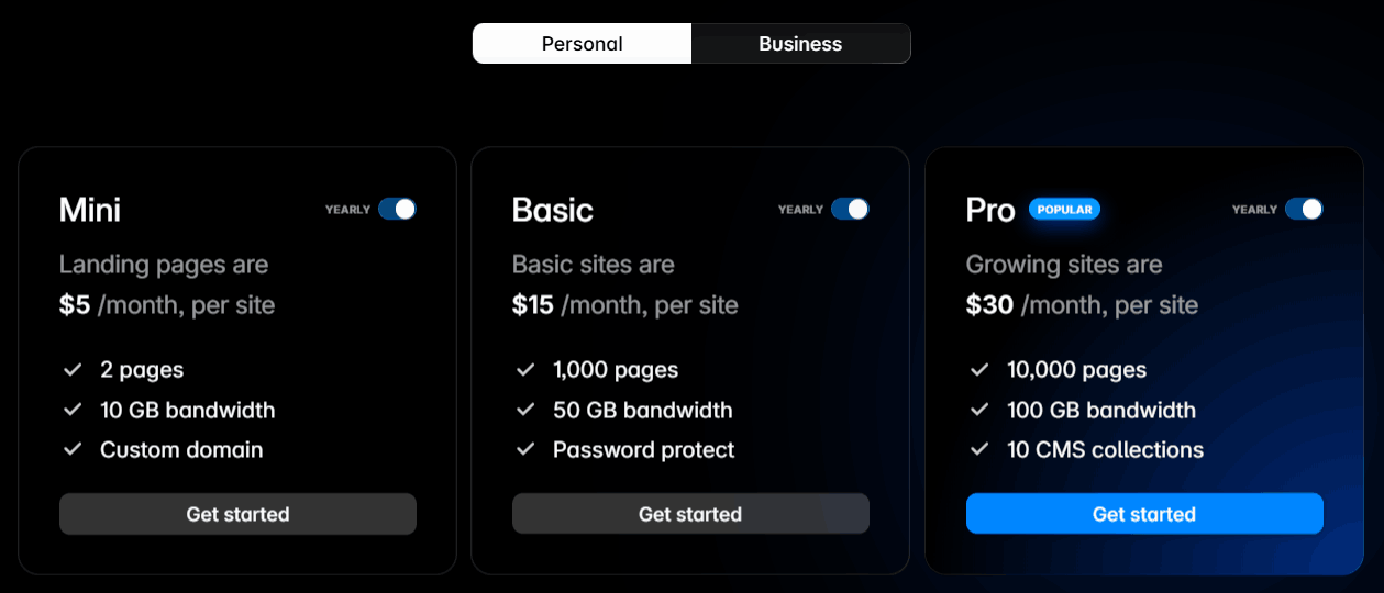 Framer Coupon and Discount 2025 – Save Up to 60% 1 Framer Plans Pricing Personal