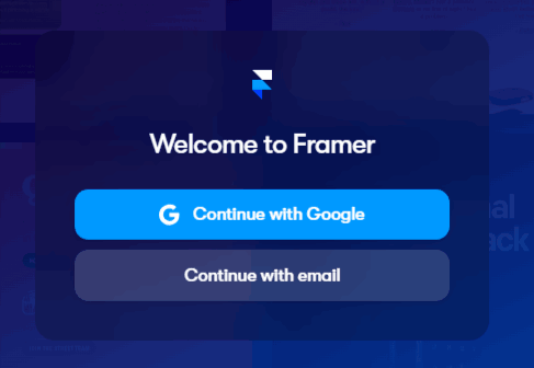 Framer Coupon and Discount 2025 – Save Up to 60% 2 Framer Sign up