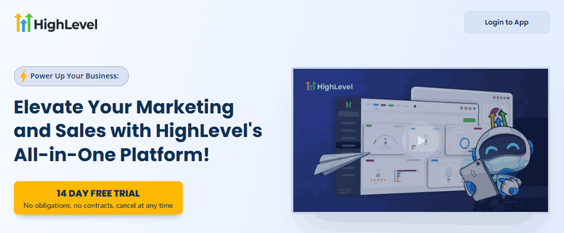 Latest HighLevel Coupon Code, Save 65% Instantly or Start 30 Days Trial 3 GoHighLevel home page
