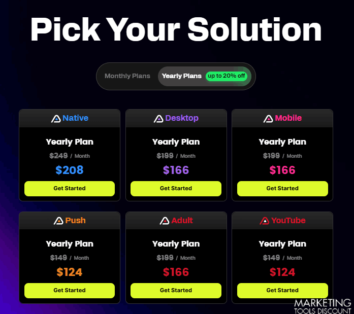 AdPlexity Pricing Plans