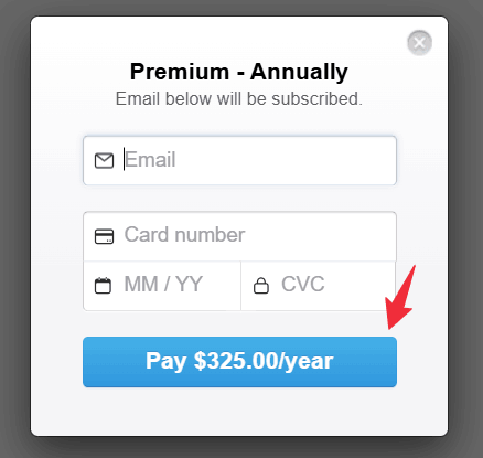 Gmass Checkout page